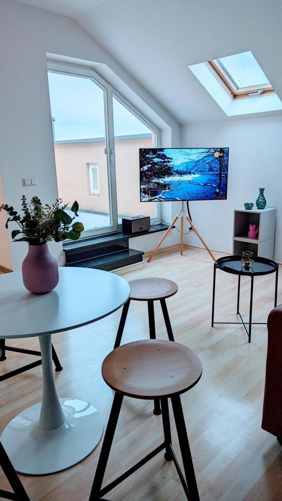 Rooftop Art Apartment, E-Roller,Ausblick,Wlan,Tv Chemnitz Exterior photo